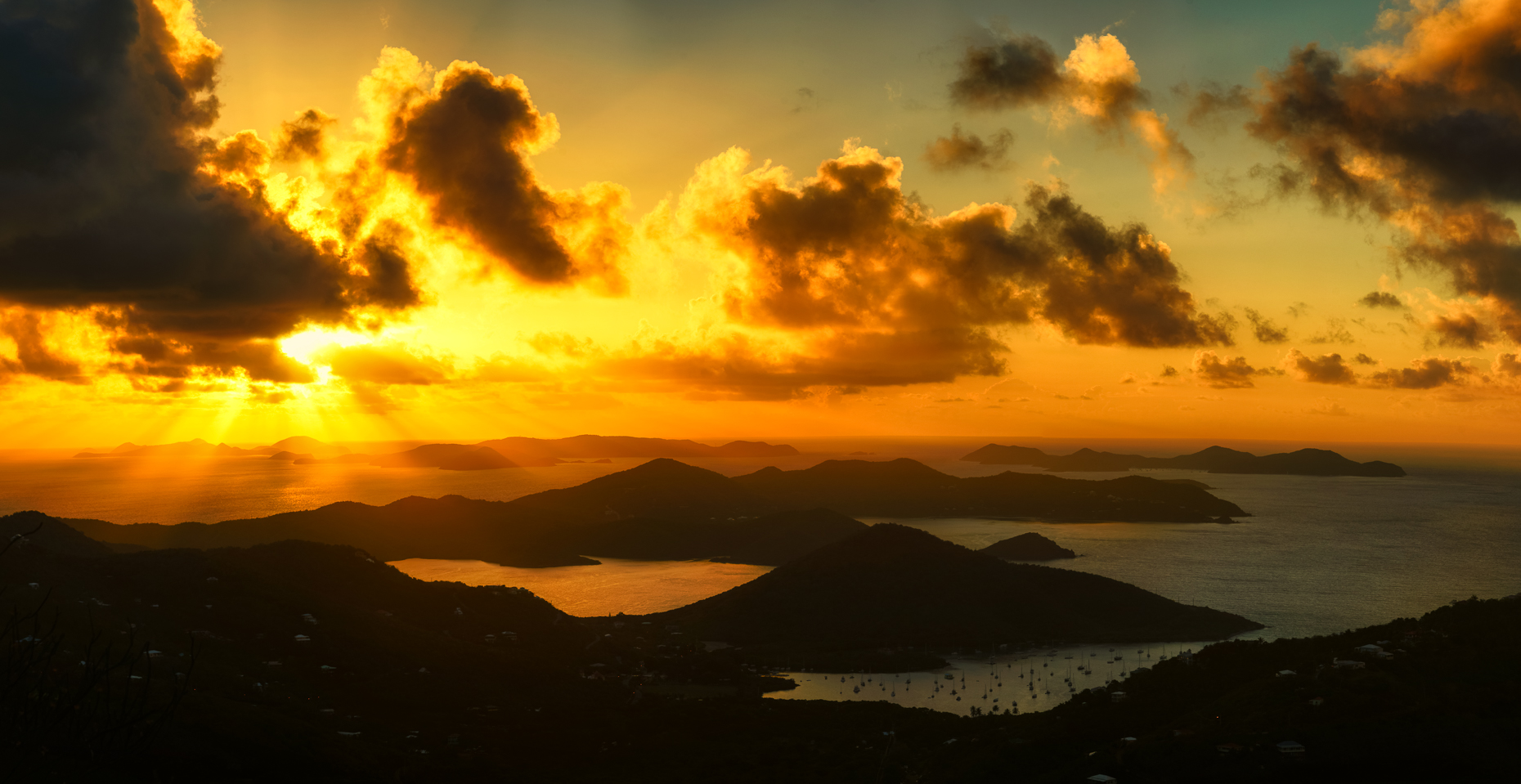 Coral Bay Sunrise Panorama