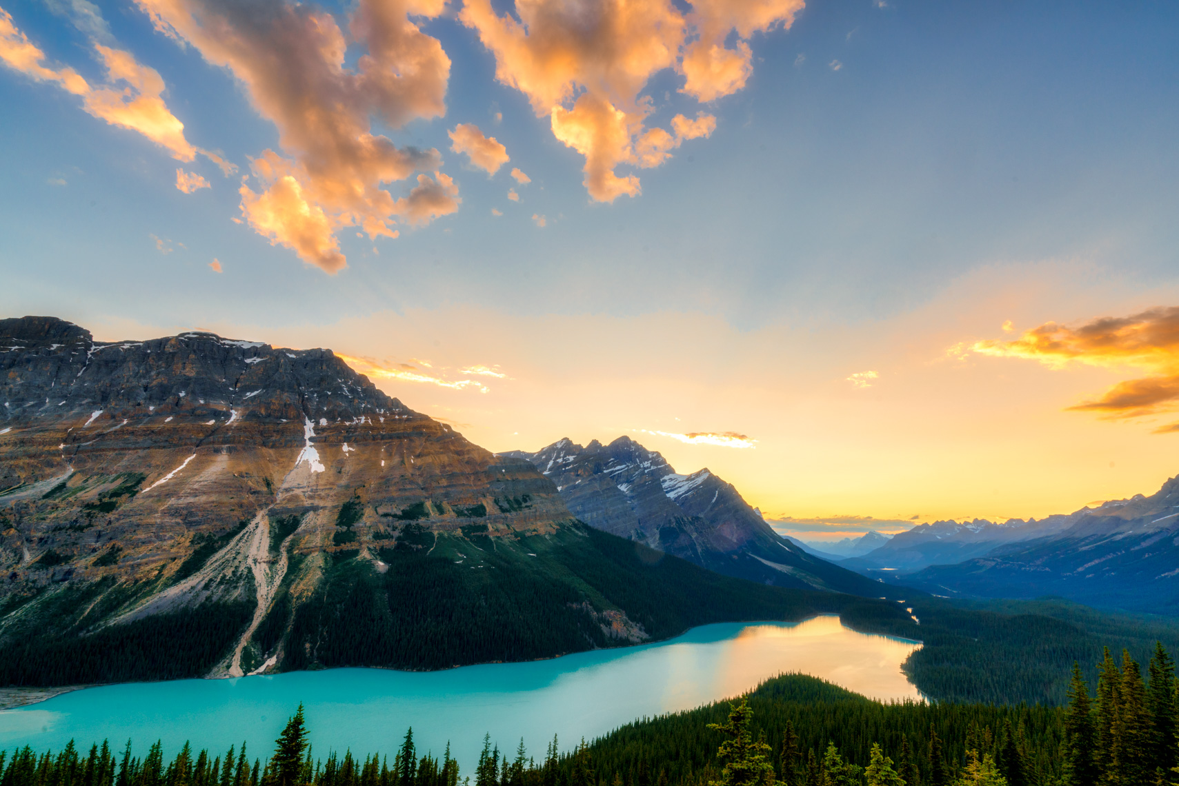 Peyto Lake Sunset