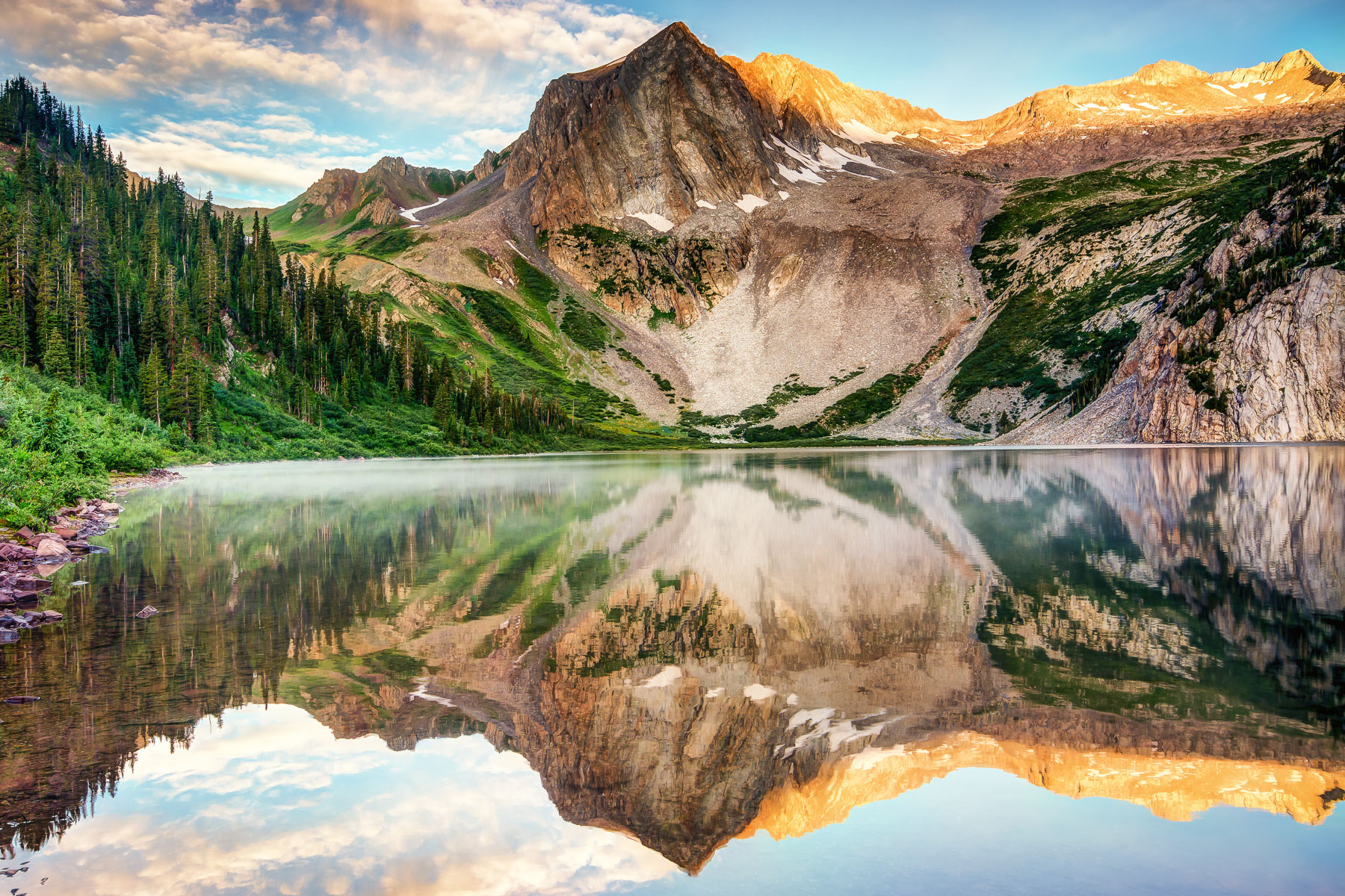 Snowmass Lake Alpenglow